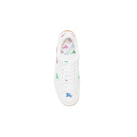 Sneakers en cuir avec emblème du Cavalier brodé - Optic White & Multicolour