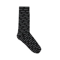 Chaussettes en coton mélangé avec logo en intarsia - Black & White Pattern