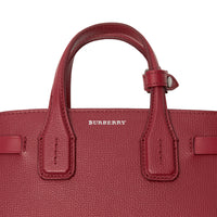Sac The Baby Banner en cuir et Vintage check - Crimson