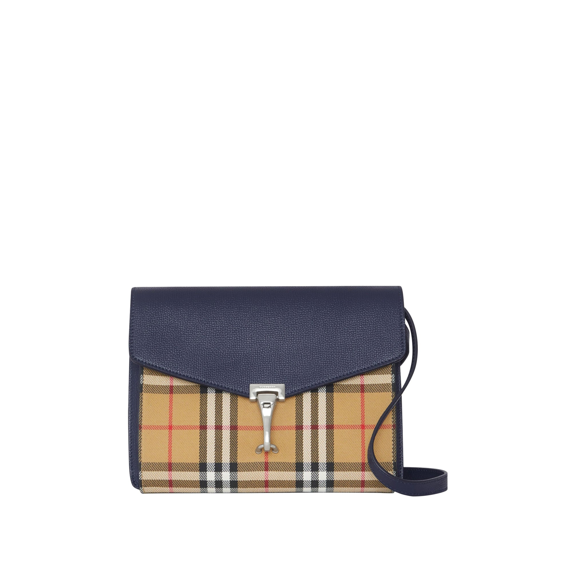 Petit sac à bandoulière en cuir et à motif Vintage check - Regency Blue