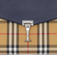 Petit sac à bandoulière en cuir et à motif Vintage check - Regency Blue