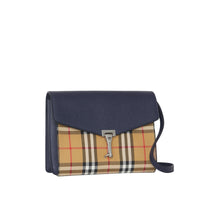Petit sac à bandoulière en cuir et à motif Vintage check - Regency Blue