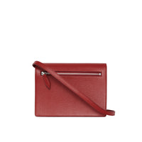 Petit sac à bandoulière en cuir et à motif Vintage check - Crimson