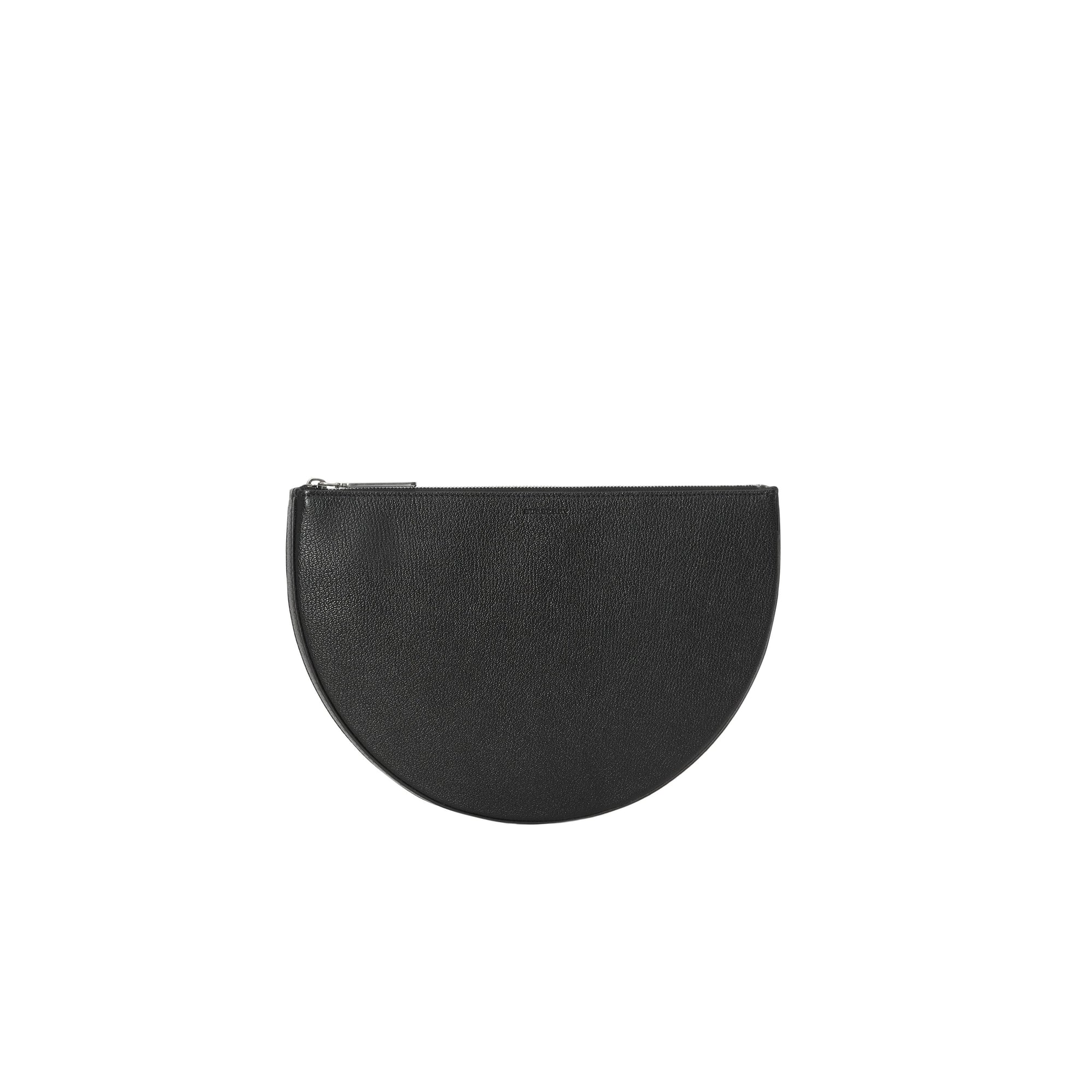 Clutch The D en cuir - Black