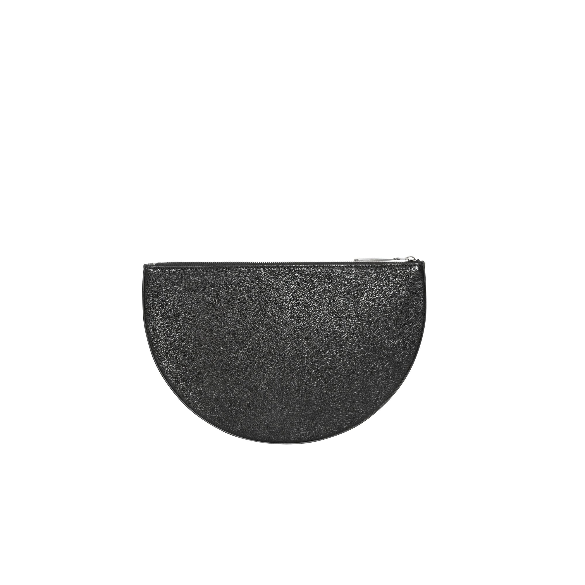 Clutch The D en cuir - Black