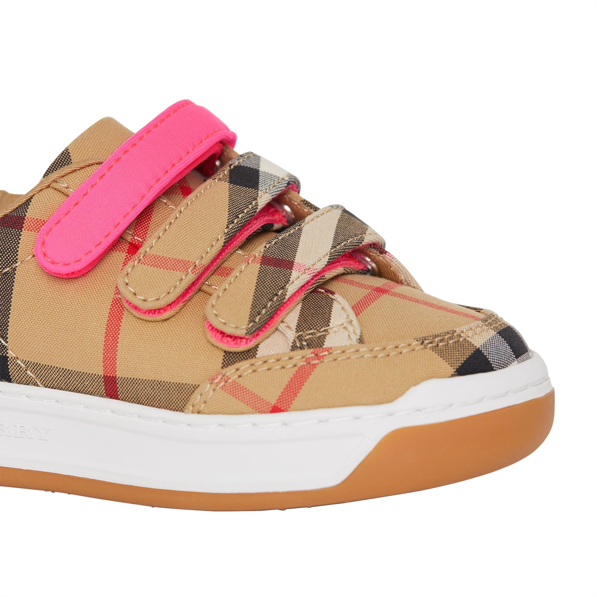 Sneakers à motif Vintage check - Antique Yellow & Neon Pink