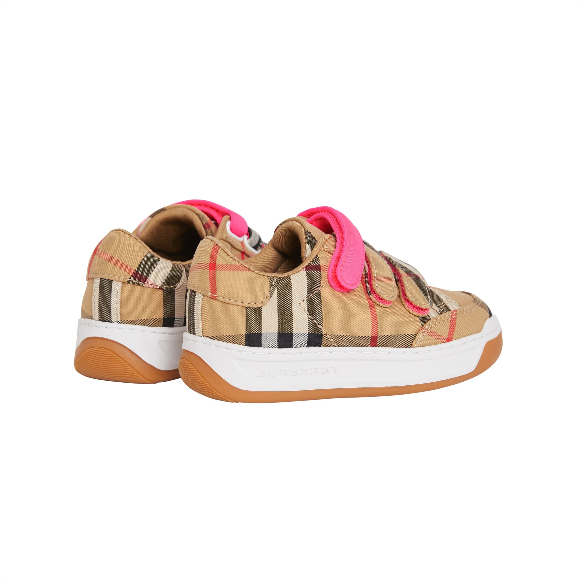 Sneakers à motif Vintage check - Antique Yellow & Neon Pink
