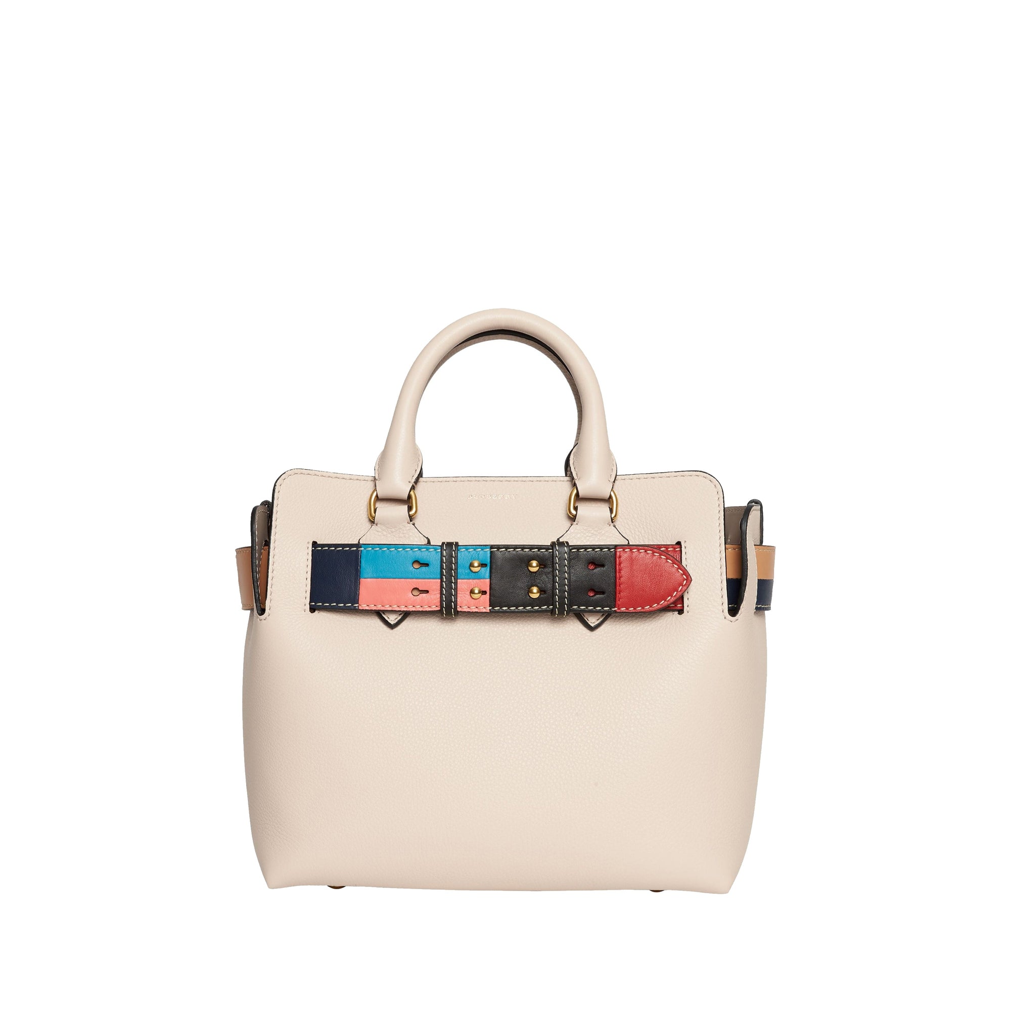 Petit sac The Belt en cuir avec détail color-block - Limestone