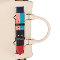 Petit sac The Belt en cuir avec détail color-block - Limestone