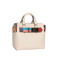 Petit sac The Belt en cuir avec détail color-block - Limestone