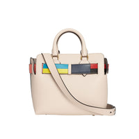 Petit sac The Belt en cuir avec détail color-block - Limestone