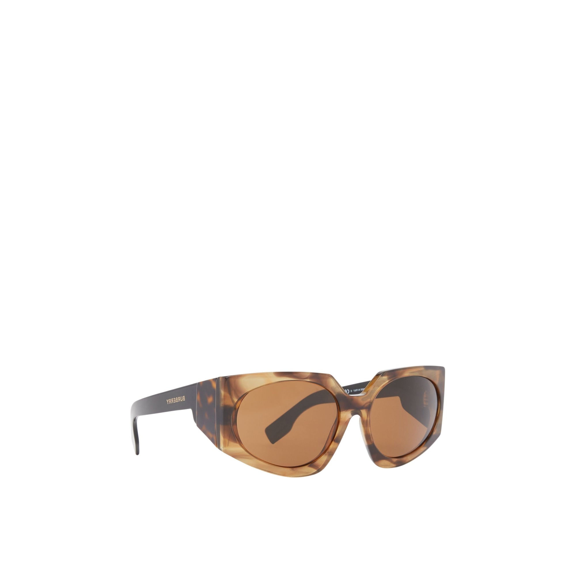 Lunettes de soleil à monture géométrique - Bright Tortoiseshell