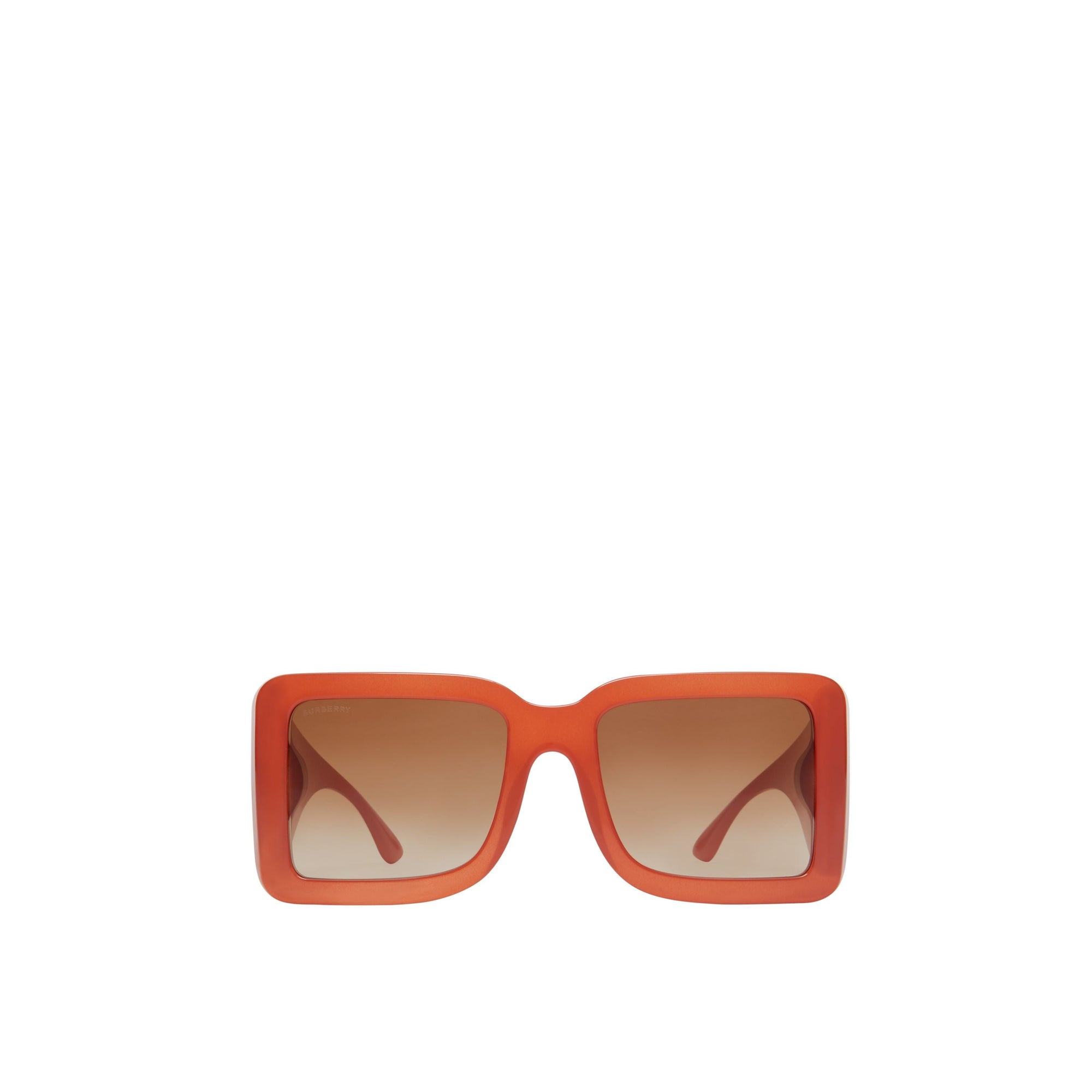Lunettes de soleil carrées à motif « B » - Orange