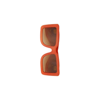 Lunettes de soleil carrées à motif « B » - Orange