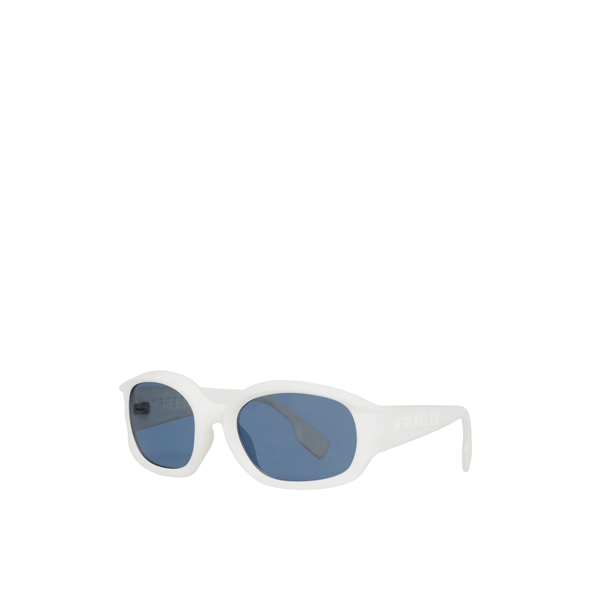 Lunettes de soleil ovales - White