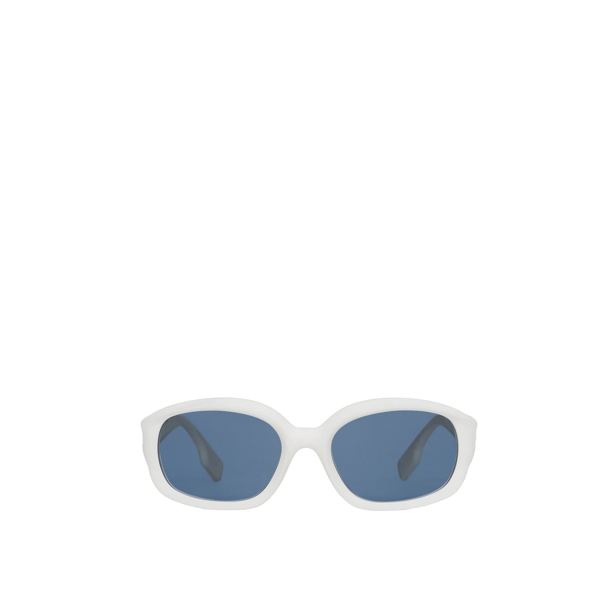 Lunettes de soleil ovales - White