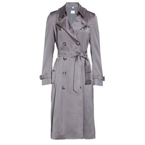 Trench en soie - English Grey