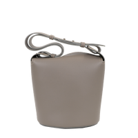 Petit sac The Bucket en cuir - Taupe Brown