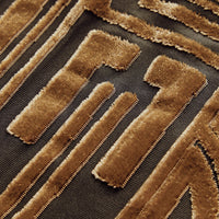 Robe moulante en velours extensible à motif dévoré - Light Brown