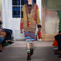Pull à motif Fair Isle tricoté en laine et mohair mélangés - Multicolour