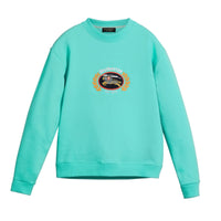 Sweat-shirt en jersey revisité - Aqua