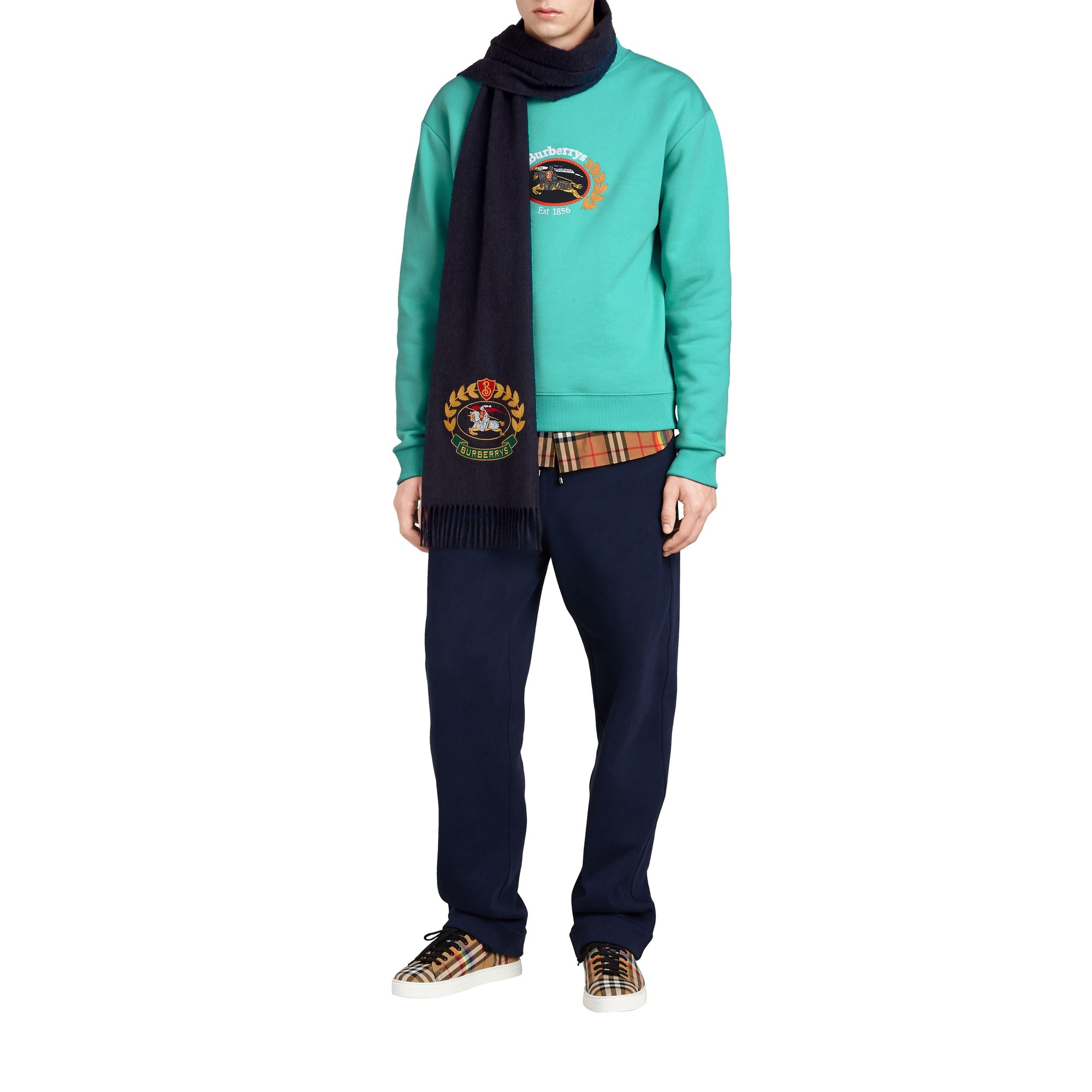 Sweat-shirt en jersey revisité - Aqua