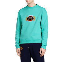 Sweat-shirt en jersey revisité - Aqua