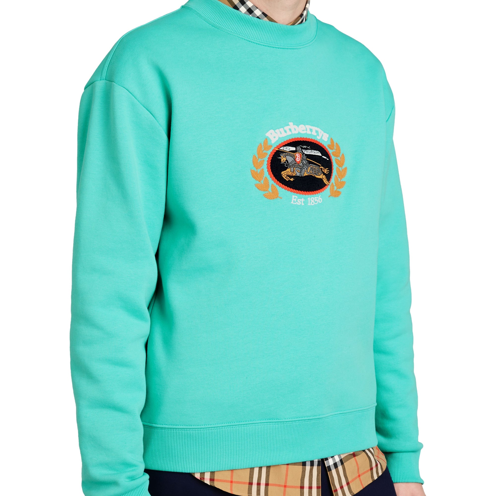 Sweat-shirt en jersey revisité - Aqua