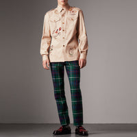 Chemise militaire en coton à imprimé humoristique - Sand