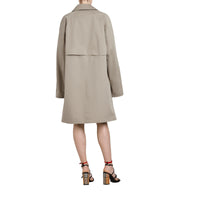 Paletot en gabardine de coton cirée revisité - Khaki