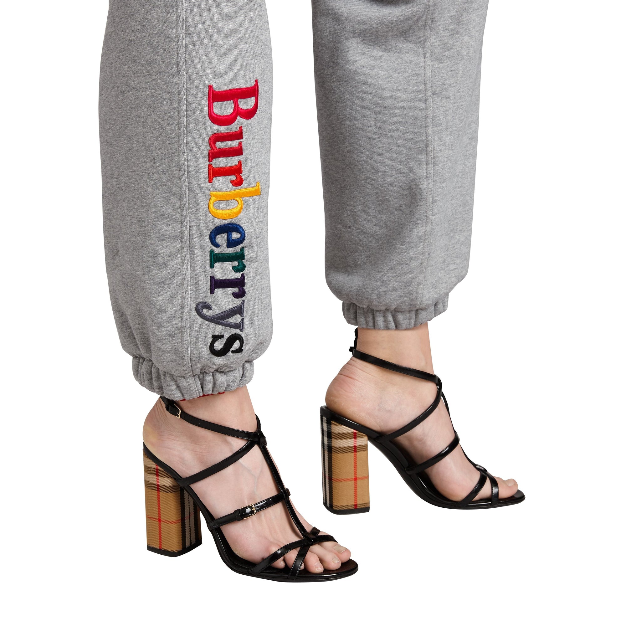 Pantalon de survêtement en jersey avec logo d'archive - Grey Melange