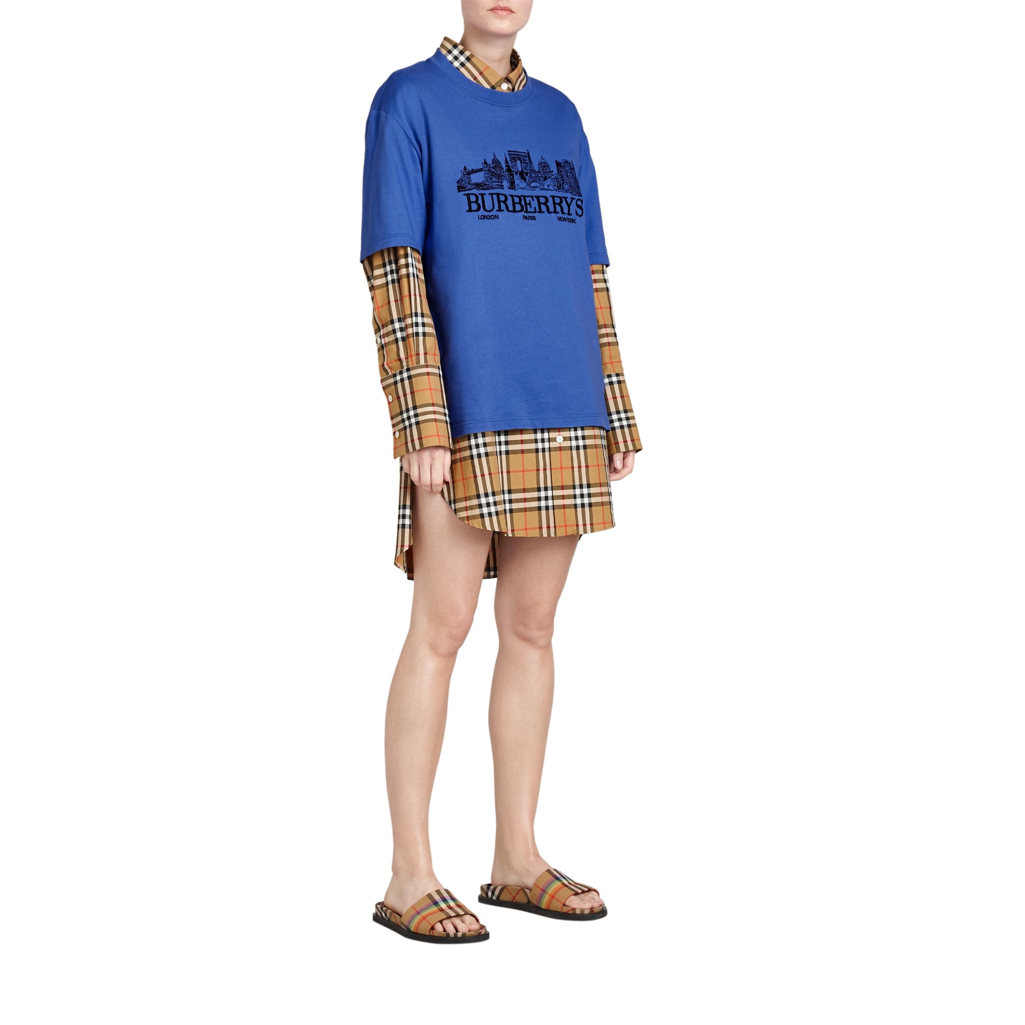 T-shirt en coton revisité - Cornflower Blue