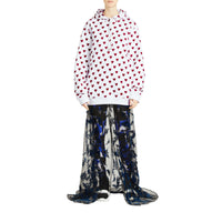 Sweat-shirt à capuche avec imprimé cœurs - Windsor Red