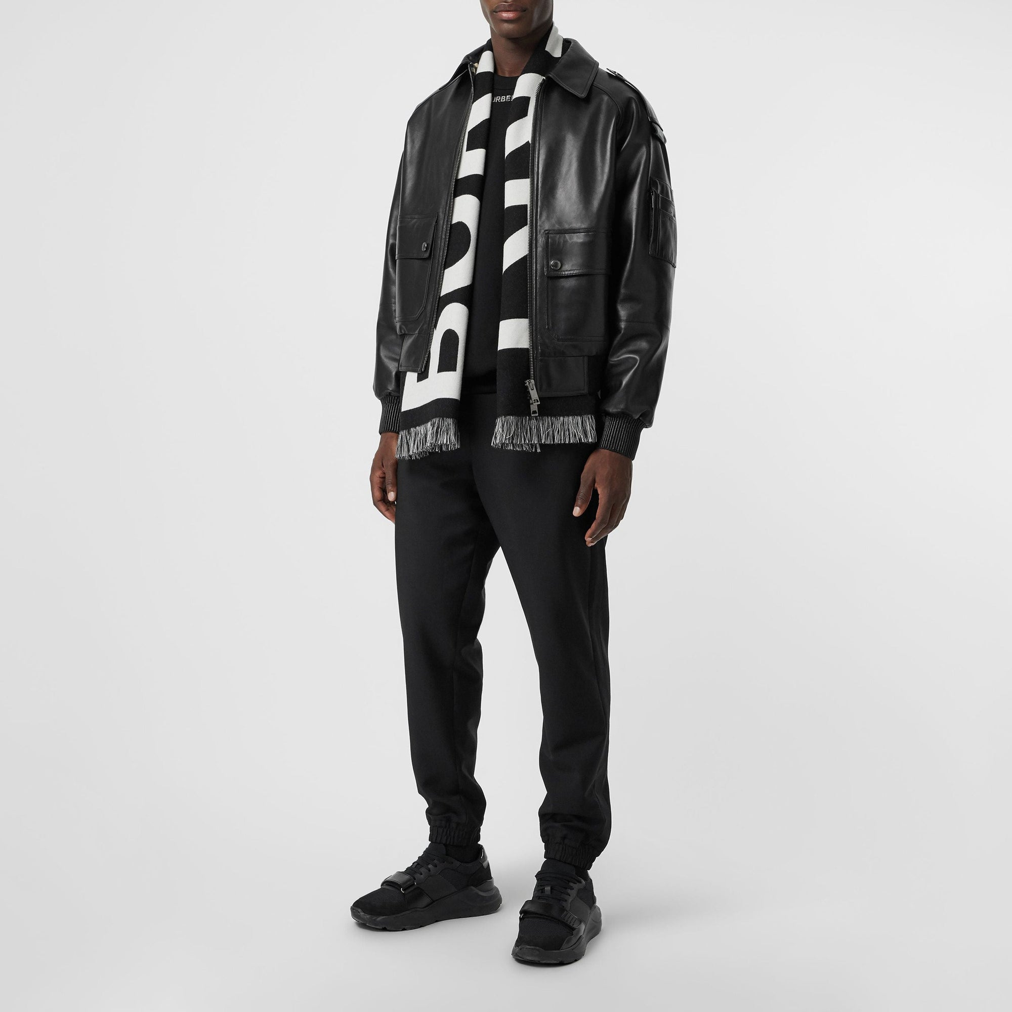 Pantalon fuselé en laine et mohair - Black