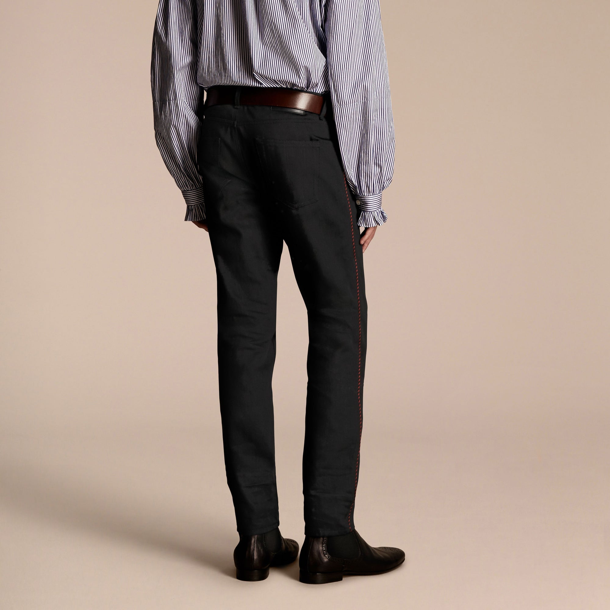 Jean slim militaire - Black