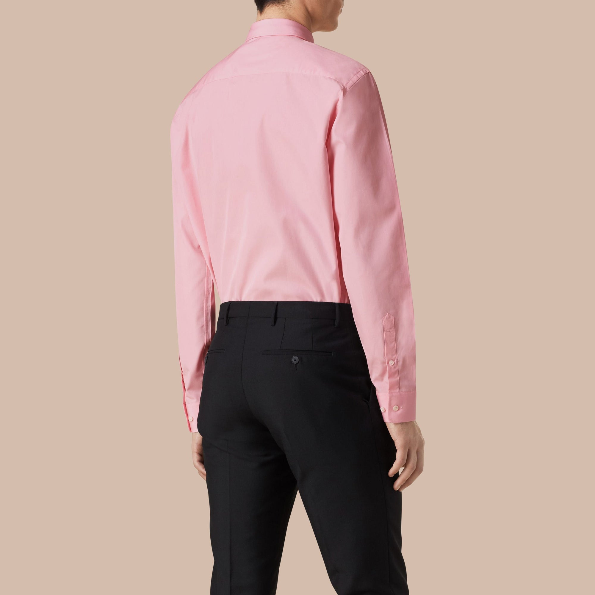 Chemise moderne en popeline de coton - City Pink