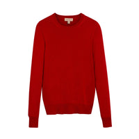 Pull en laine mérinos avec détails check - Parade Red