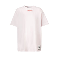 T-shirt oversize en coton avec citation - Pale Pink