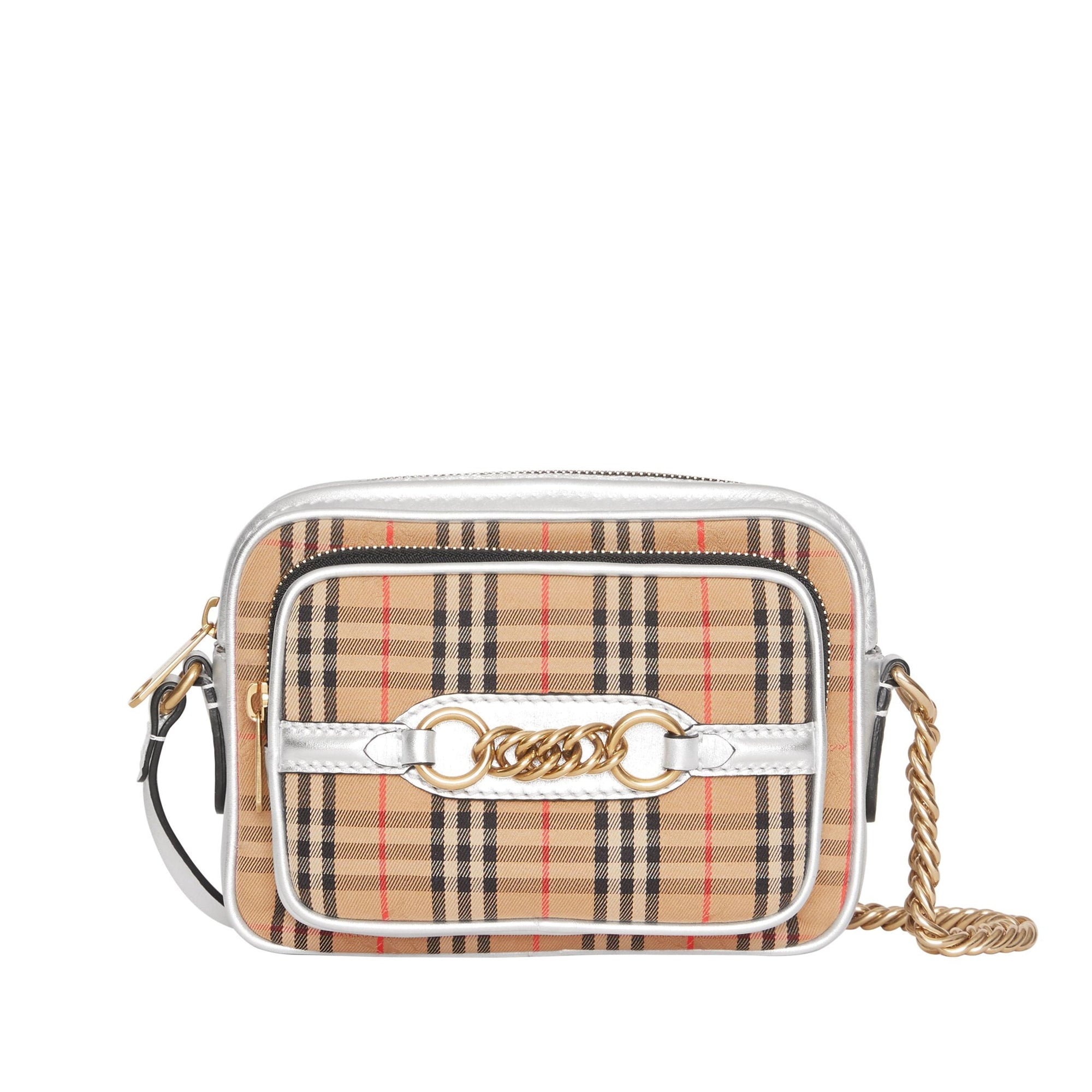 Sac caméra The Link à motif check de 1983 - Silver