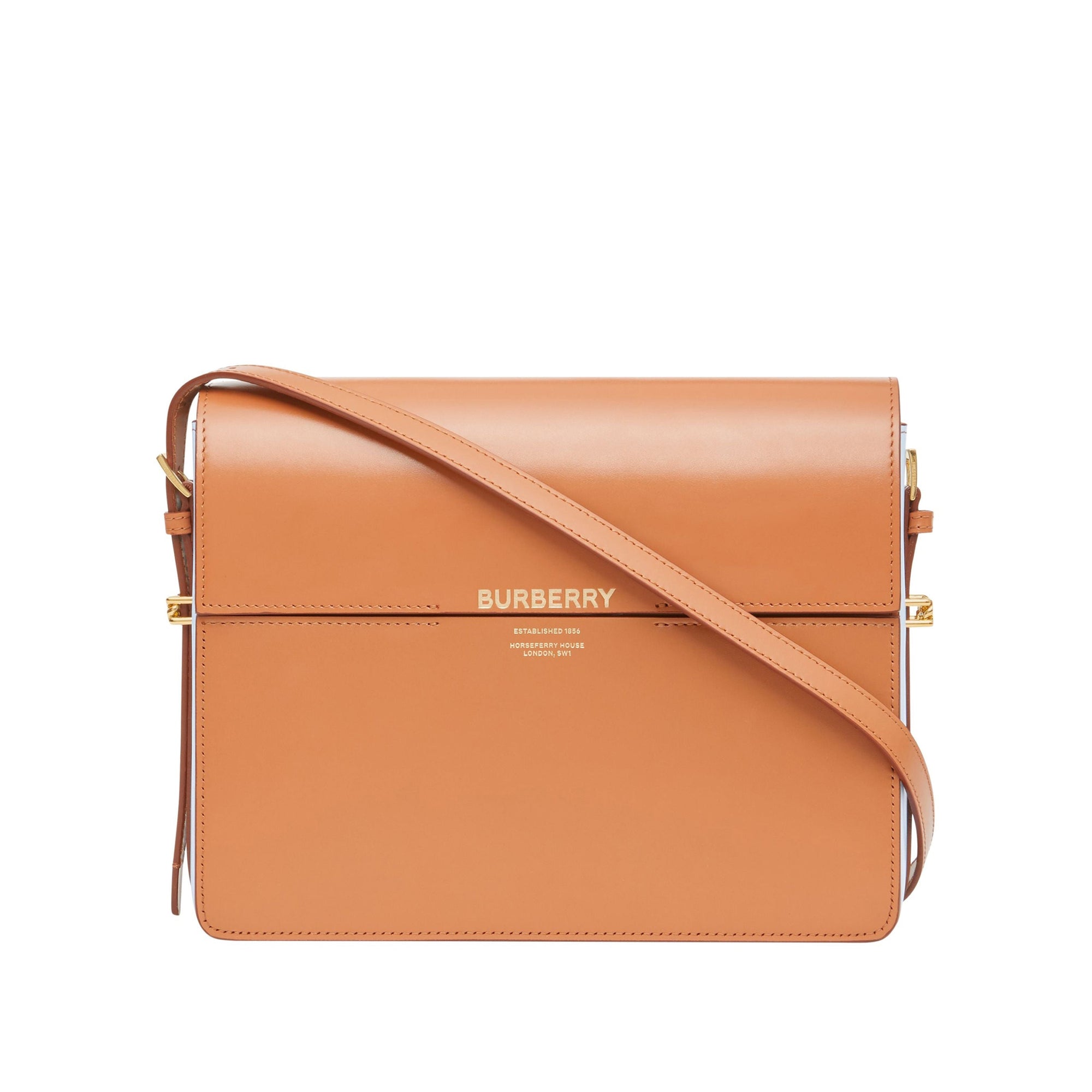 Grand sac Grace en cuir bicolore - Nutmeg & Pale Blue