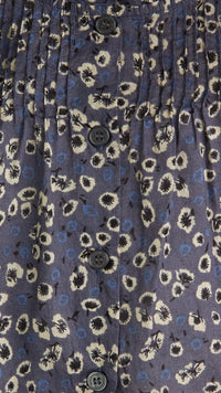 Robe à motif floral avec nervures - Stone Blue