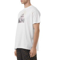T-shirt en coton avec imprimé gorille - Optic White