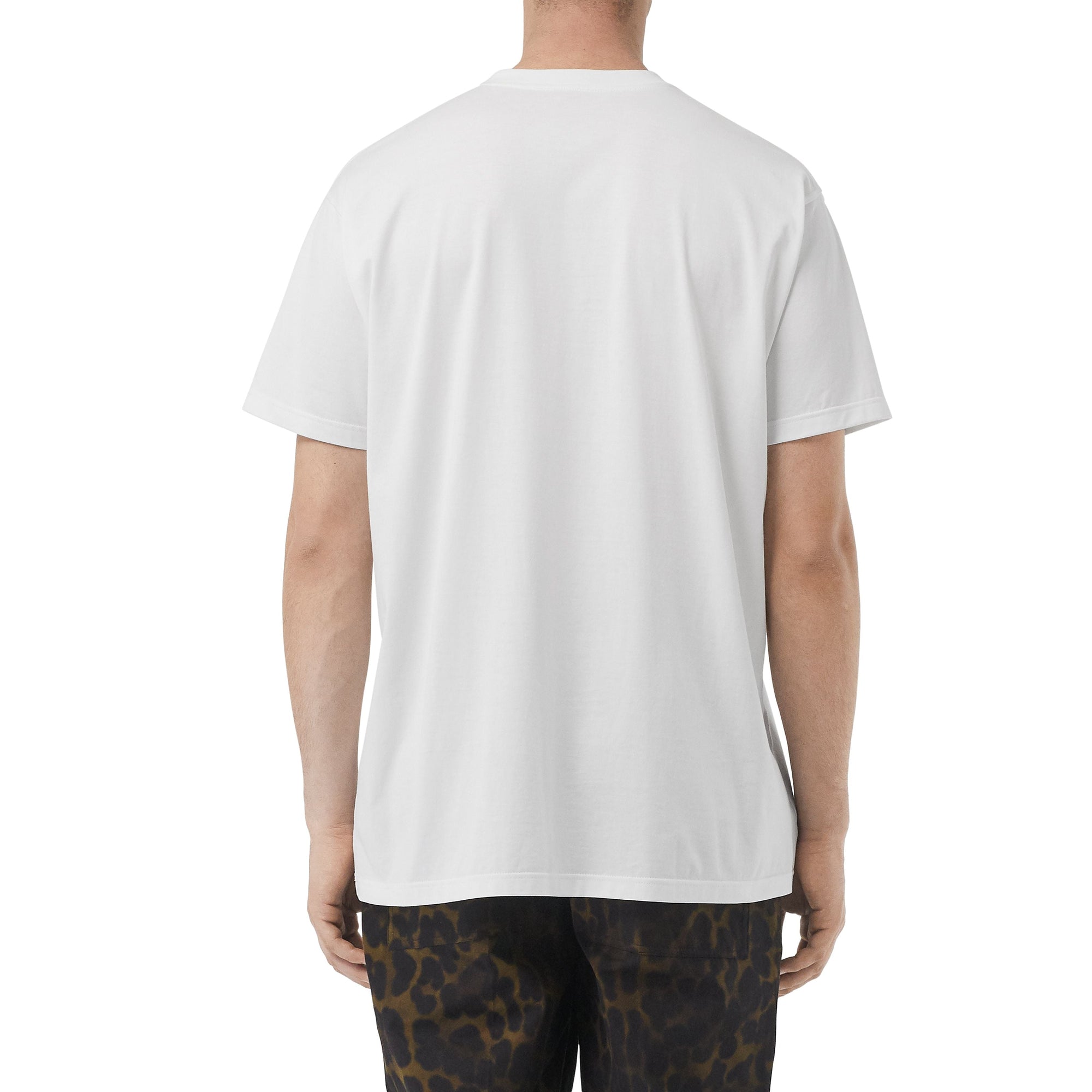 T-shirt en coton avec imprimé gorille - Optic White