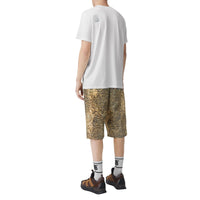 T-shirt oversize en coton à imprimé montage - Optic White