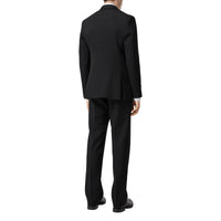 Veste de costume en laine à double fermeture - Black