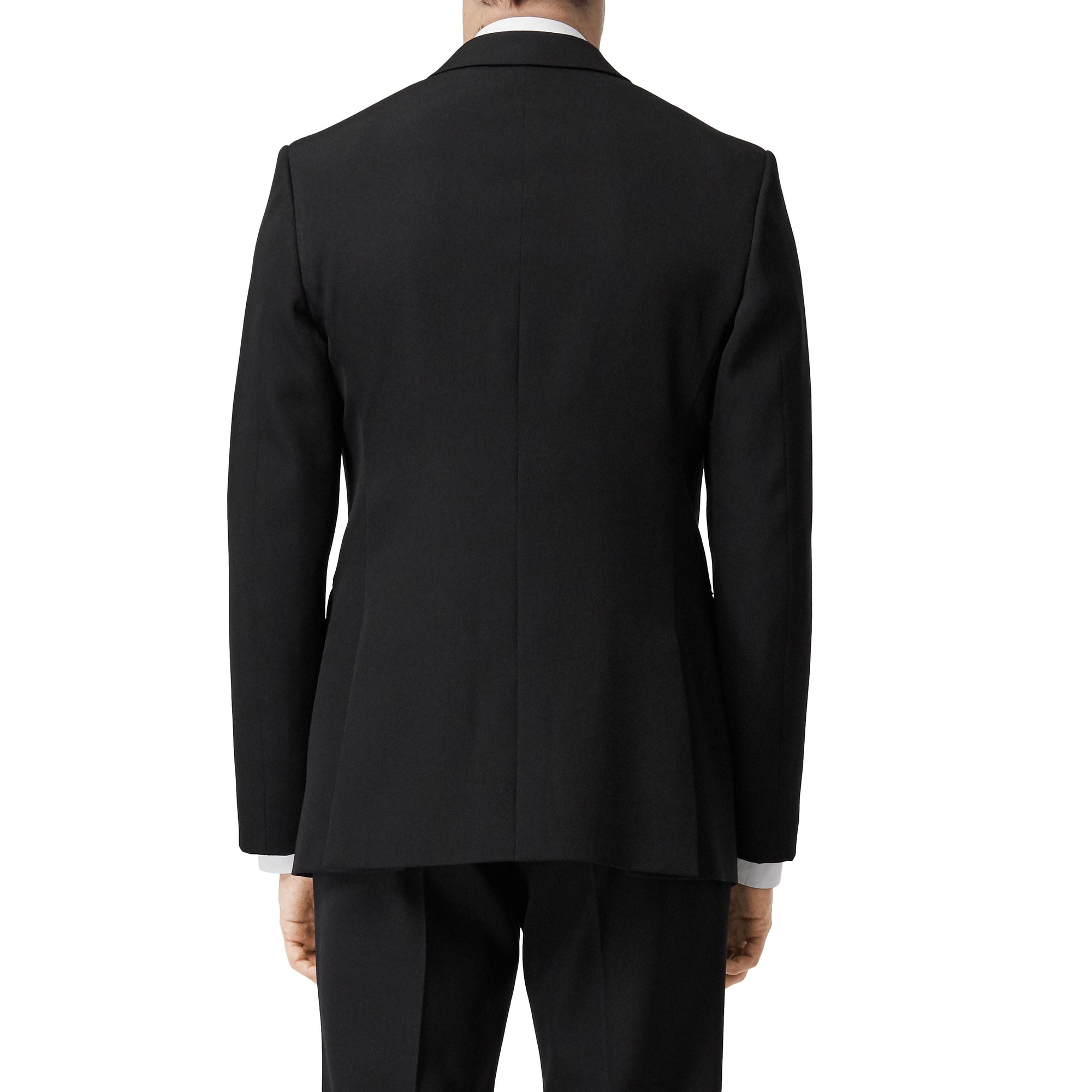 Veste de costume en laine à double fermeture - Black