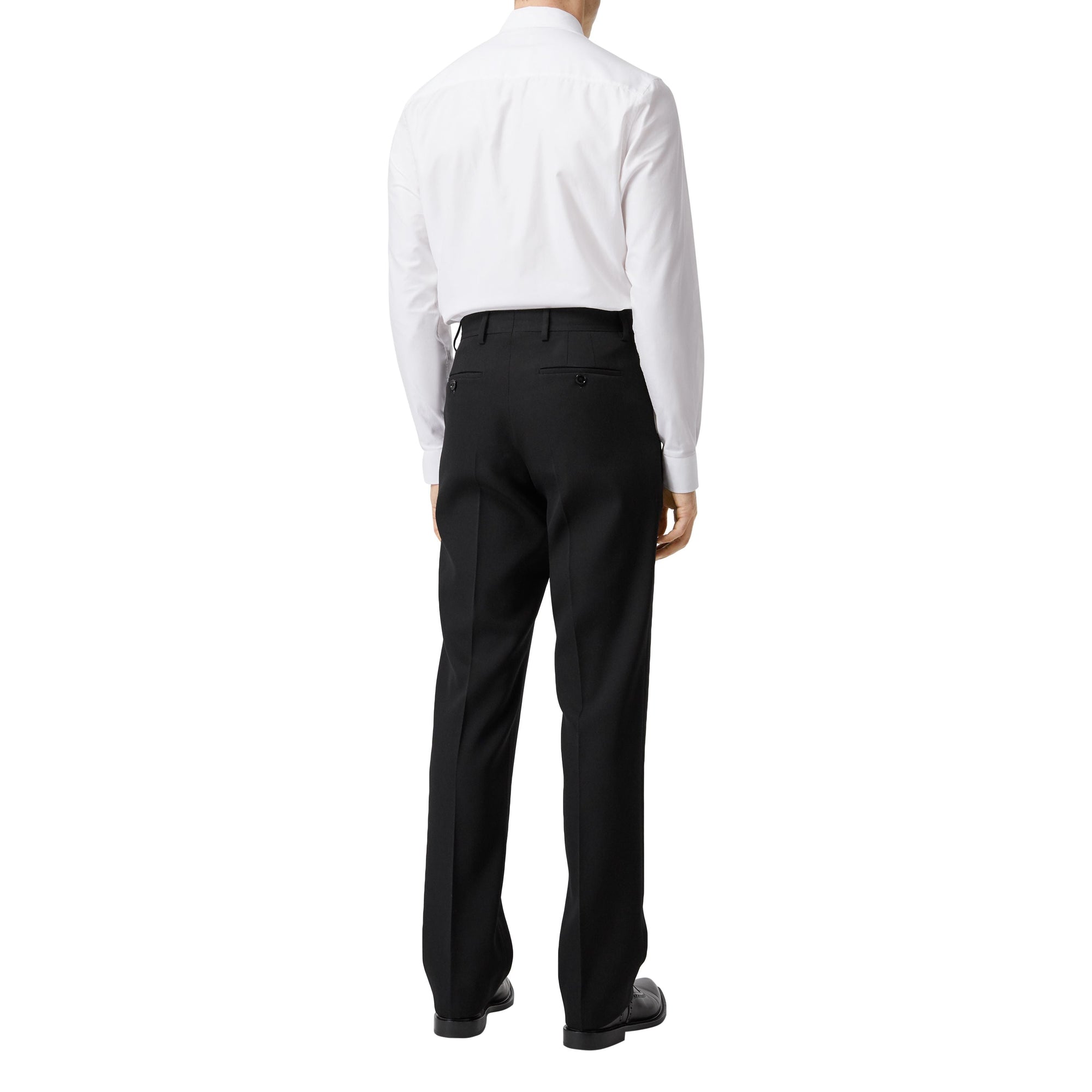 Chemise Oxford en popeline de coton avec dentelle - Optic White