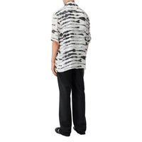 Chemise en sergé à imprimé en soie - Monochrome
