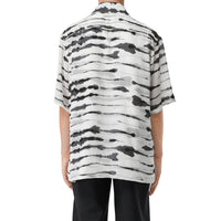 Chemise en sergé à imprimé en soie - Monochrome