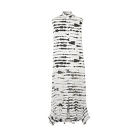 Chemise en sergé à imprimé en soie - Monochrome